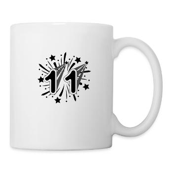11 Jahre alt 11. Geburtstag Party Nummer 11 - Tasse - Weiß - Rechts