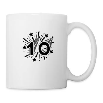 10 Jahre alt 10. Geburtstag Party Nummer 10 - Tasse - Weiß - Rechts
