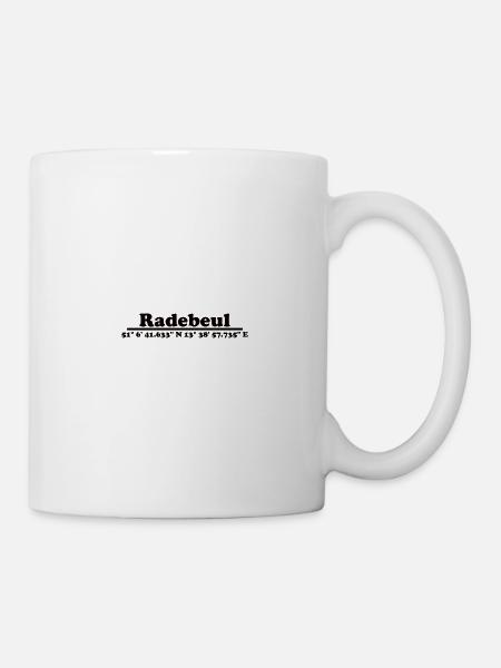 Radebeul Koordinaten - Tasse - Weiß