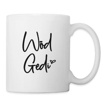 Wöd Gedi Patenonkel Österreich Taufpate - Tasse - Weiß - Rechts