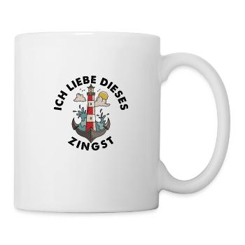 Ich liebe dieses Zingst in Norddeutschland Ostsee - Tasse - Weiß - Rechts
