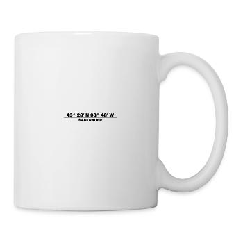 Santander Koordinaten - Tasse - Weiß - Rechts