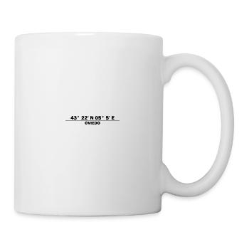 Coordonnées d’Oviedo - Mug blanc - blanc - Droite