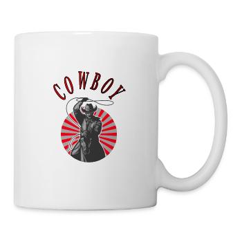 Cowboy Western Rodeo Ranch Cowboy Horse Gift - Mug - white - Right