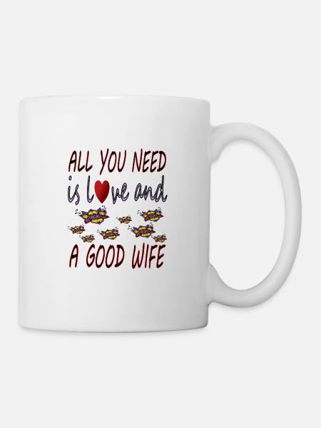 Cooler Spruch coole Sprüche Ehefrau Ehemann gift - Tasse - Weiß