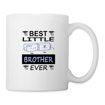 Bester Kleiner Bruder Geschwister Geschenkidee - Tasse - Weiß - Rechts