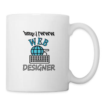 I am Web Designer Website Internet Gift Idea - Mug - white - Right