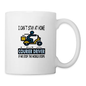 Chauffeur de messagerie disant cool dictons cadeau de messagerie - Mug blanc - blanc - Droite