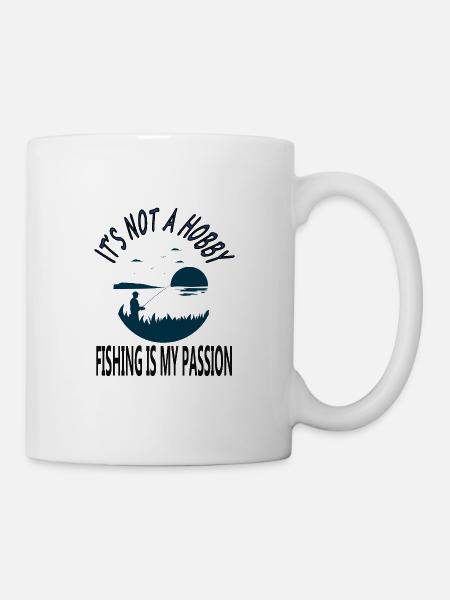 Fischerei Fischer fischen Fischfang Geschenkidee - Tasse - Weiß