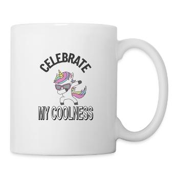 Einhorn mythisch Märchen Fee Pony Pink Geschenk - Tasse - Weiß - Rechts