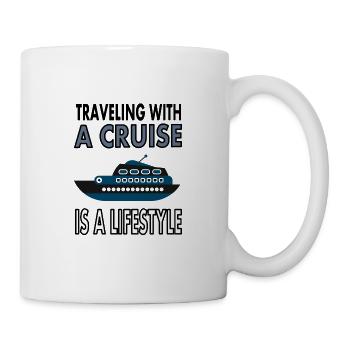Croisière sur le chemin Cadeau de vacances croisière - Mug blanc - blanc - Droite