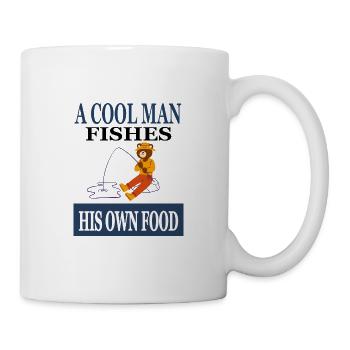 Fischer Fischerei angeln Fischgräte Geschenkidee - Mug - white - Right
