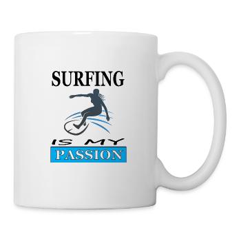 Surf Surfer Surf Sports nautiques Planche de surf Poison - Mug blanc - blanc - Droite