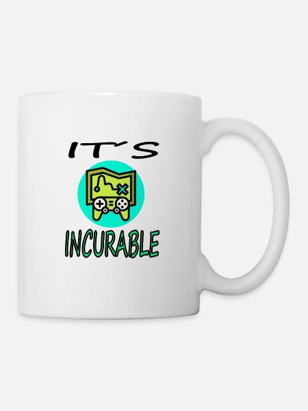 Gamer Konsole Joystick Computerspiel Geschenkidee - Tasse - Weiß
