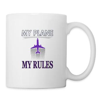 Mon avion mes règles volent cadeau - Mug blanc - blanc - Droite