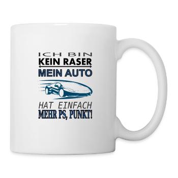 schnelles Auto cooles Auto Sportwagen Geschenkidee - Tasse - Weiß - Rechts