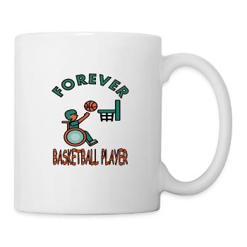 Basketballspielen Basketballspieler Slamdunk gift - Tasse - Weiß - Rechts