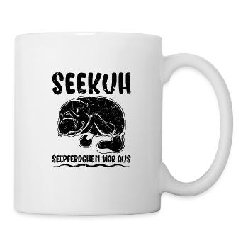 Lustig Schwimmen - Tasse - Weiß - Rechts