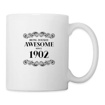 Drôle d’anniversaire étant totalement génial depuis 1902 - Mug blanc - blanc - Droite