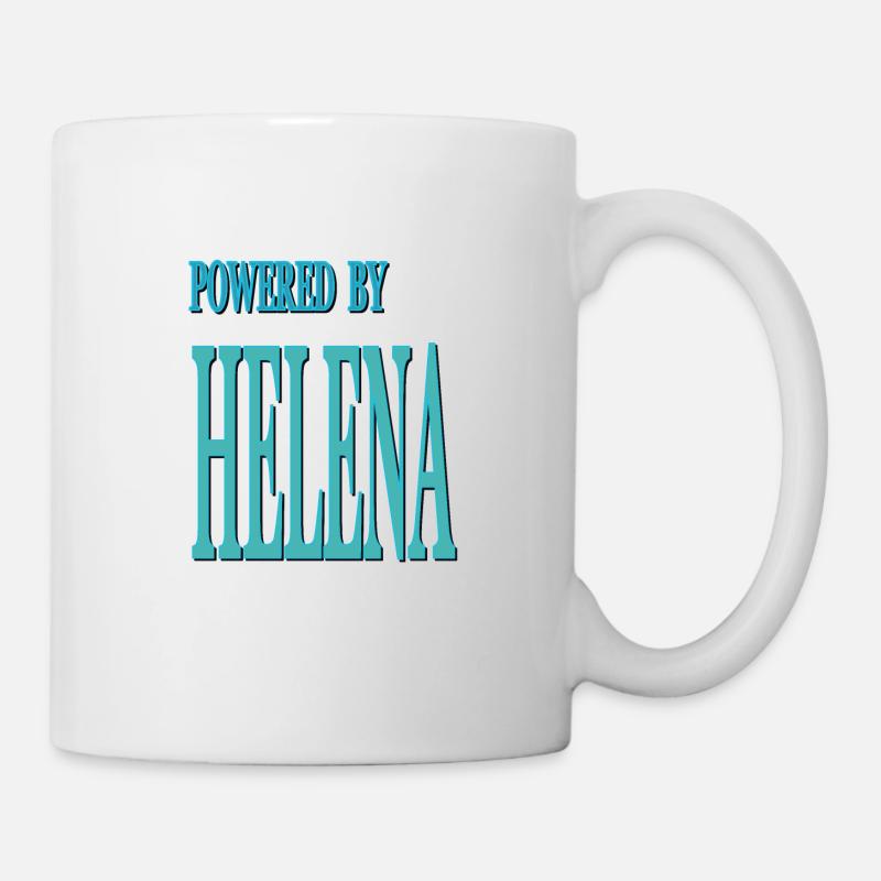 Ich heiße Helena ich bin Helena Geschenkidee - Tasse - Weiß