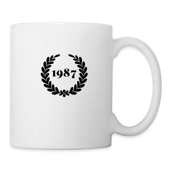 Lustiger Geburtstag seit 1987 - Tasse - Weiß - Rechts