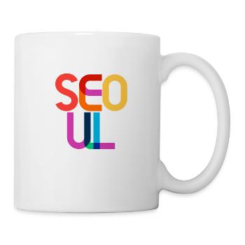 Seoul South Korea CMYK Pop Art Style - Mug - white - Right