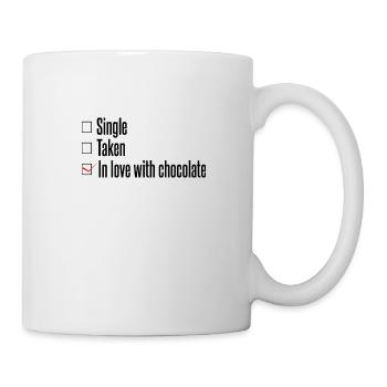 Nourriture au chocolat unique donnée Saint-Valentin - Mug blanc - blanc - Droite