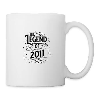 The legend of 2011 birthday - Mug - white - Right