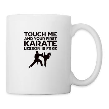 Dicton de karaté pour Karatéka & Martial Artist Kick - Mug blanc - blanc - Droite