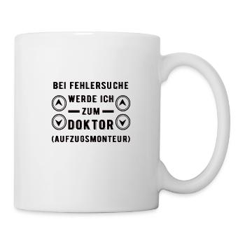 Aufzugstechniker Aufzugsmonteur Mechatroniker - Tasse - Weiß - Rechts