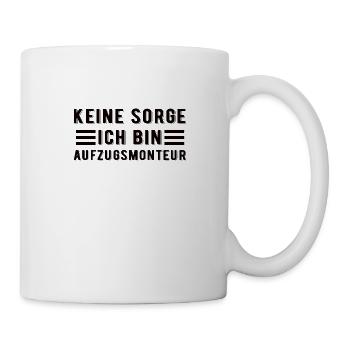 Aufzugstechniker Aufzugsmonteur Mechatroniker - Tasse - Weiß - Rechts