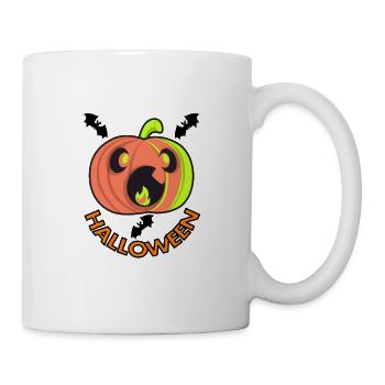 Halloween Zombie Vampire Geschenk Fledermaus gift - Tasse - Weiß - Rechts