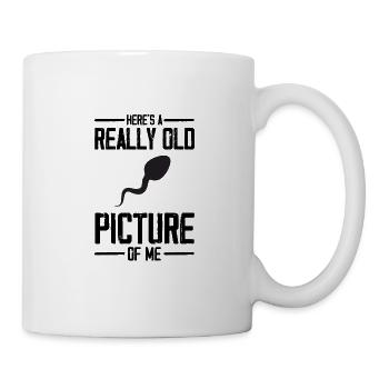 Ein altes Bild von mir - Spruch witziges Design - Tasse - Weiß - Rechts