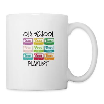 Kassette Diskette VHS Retro Kindheitserinnerung - Tasse - Weiß - Rechts