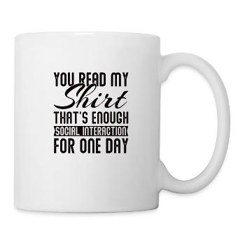 Introverted Sarcasm Introverted Shy - Mug - white - Right