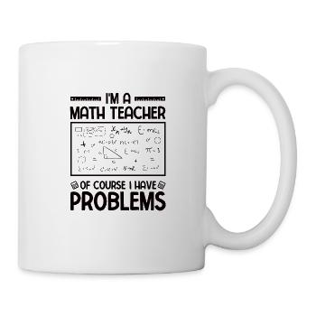 Professeur de mathématiques Formule mathématique Professeur de géométrie - Mug blanc - blanc - Droite