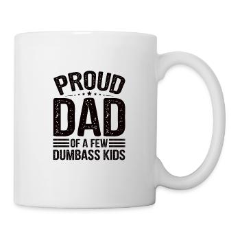 Proud father of tremendously fantastic children - Mug - white - Right