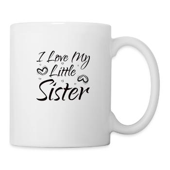 Mignonne petite sœur Hibou Frères et sœurs Tenue - Mug blanc - blanc - Droite