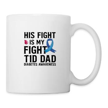 Diabète Insulinique Diabète Père Papa Type 1 - Mug blanc - blanc - Droite