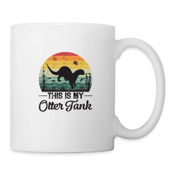 Otter Animal Water Retro Nature Water Sea Fur - Mug - white - Right