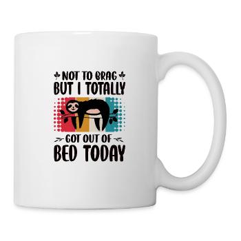 Sloth Morning Muffle Sleep Lazy Bed - Mug - white - Right