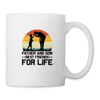 Père & Fils Meilleurs Amis pour la Vie - Père Fils - Mug blanc - blanc - Droite