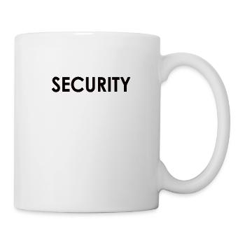 Secuirty Türsteher Arbeiter Sicherheit Schützen - Tasse - Weiß - Rechts
