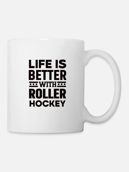 Joueur de roller hockey club roller hockey - Mug blanc - blanc