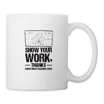 Professeur de mathématiques Formule mathématique Professeur de géométrie - Mug blanc - blanc - Droite
