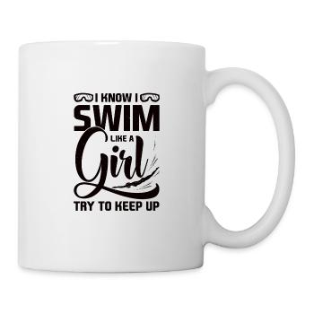 Swimmer Swimming pool Swimming Sport Swimming - Mug - white - Right