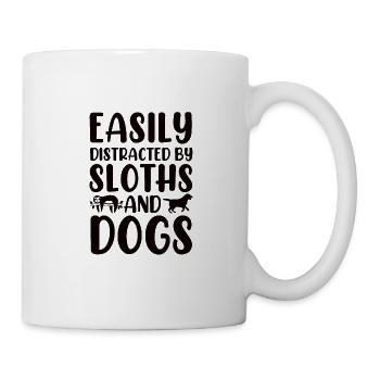 Faultier Hund Zoologe Zoowärter Hundebesitzer Hund - Tasse - Weiß - Rechts