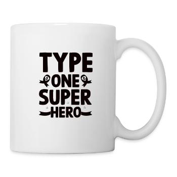 Diabète de type 1 Diabétique Tenu Insuline t1d Sucre - Mug blanc - blanc - Droite