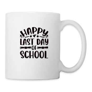 Happy last day of school School From graduation - Mug - white - Right