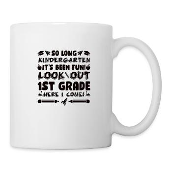 SCHOOLCHILD FIRST GRADE FIRST GRADER ENROLMENT - Mug - white - Right